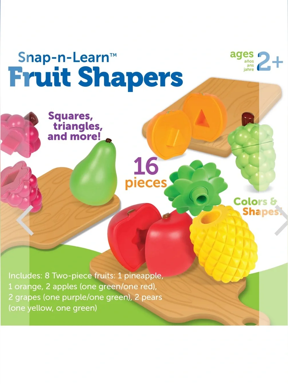 Learning Resources Snap-n-Learn Fruit Shapers
